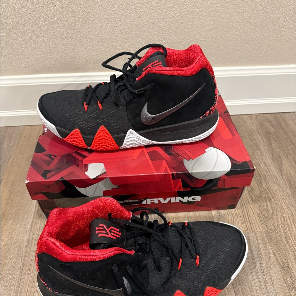 Nike Kyrie Men’s Size 12 Basketball Shoes - Black/Red
